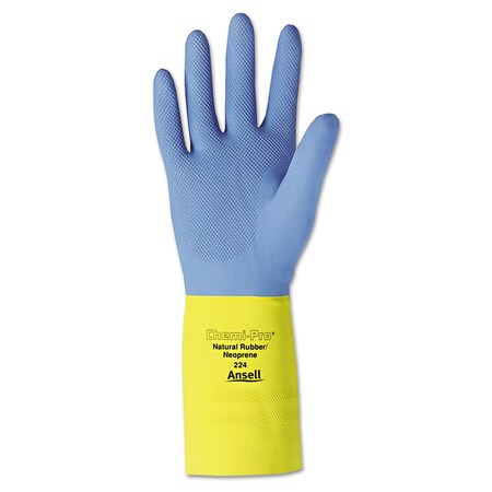 Ansell 13" Chemical Resistant Gloves, Natural Rubber Latex/Neoprene, 10, 12PK 103026